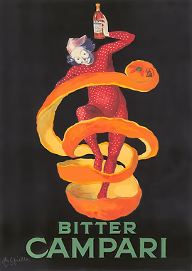 Bitter Campari 1921 &mdash; Art Deco metal poster
