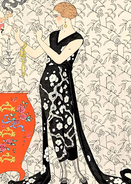 Robe du soir de Beer &mdash; Art Deco metal poster