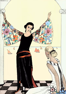 France George Barbier 1923 &mdash; Art Deco metal poster