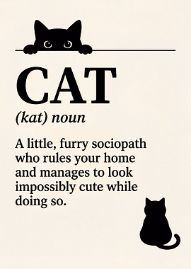 Cat Lover metal poster collection
