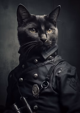 Sergent Cat &mdash; Cat Lover metal poster