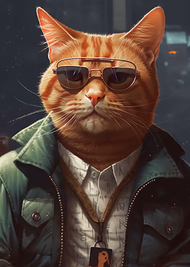 ATF Cat Agent &mdash; Cat Lover metal poster