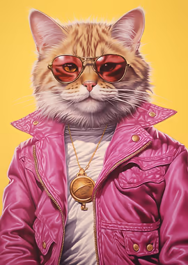 Swag Cat &mdash; Cat Lover metal poster