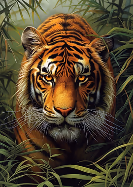 Stunning Tiger &mdash; Cat Lover metal poster