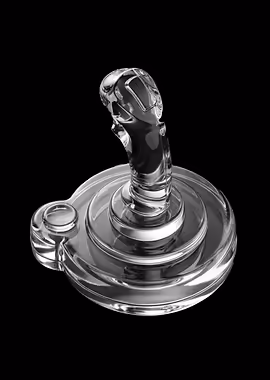 Crystal Joystick with Button &mdash; Clear Matter metal poster