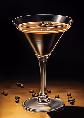 Expresso Martini &mdash; Cocktails And Dreams metal poster