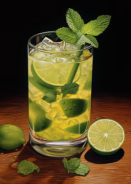 Caipirinha Cocktail &mdash; Cocktails And Dreams metal poster