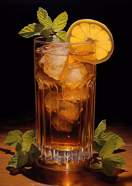 Long Island Iced Tea &mdash; Cocktails And Dreams metal poster