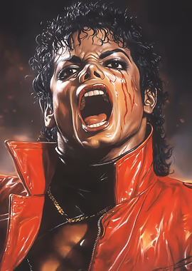Michael Jackson Portrait &mdash; Famous metal poster