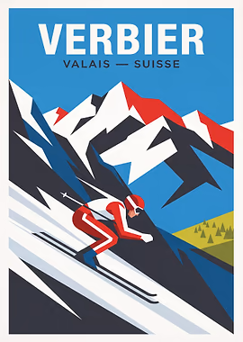 Golden Age Of Skiing metal poster collection