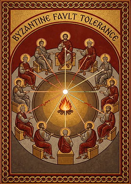 Byzantine Fault Tolerance Mosaic &mdash; Hodl My Wall metal poster