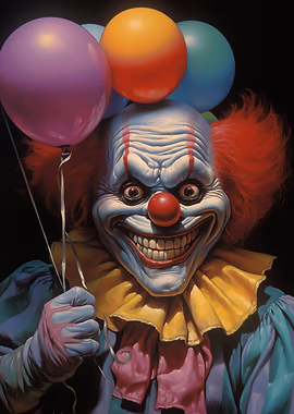 Creepy Clown &mdash; Horror Creepy metal poster