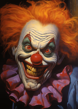 Funny Creepy Clown &mdash; Horror Creepy metal poster