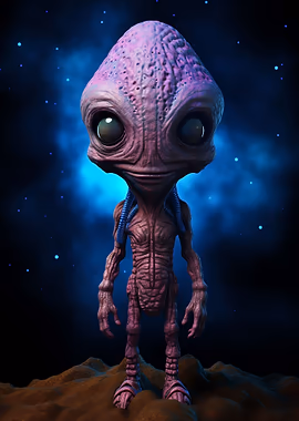 Alien Trippy 03 &mdash; I Want To Believe metal poster