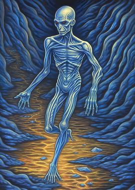 Alien Trippy 09 &mdash; I Want To Believe metal poster