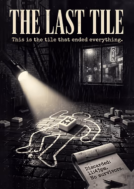 The Last Tile Mahjong Mystery &mdash; Mahjong Reverie metal poster