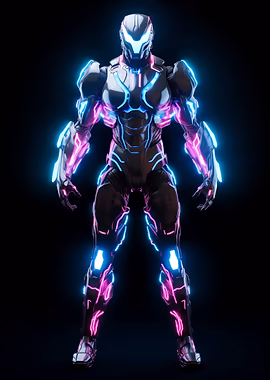 Cyberpunk Armor &mdash; Mancave metal poster