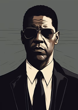 Denzel Washington &mdash; Mancave metal poster