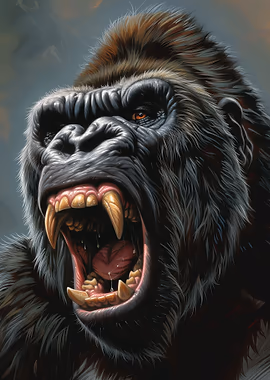 Enraged Ape &mdash; Mancave metal poster
