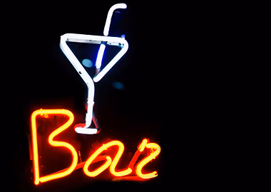 Meet me at the bar &mdash; Mancave metal poster