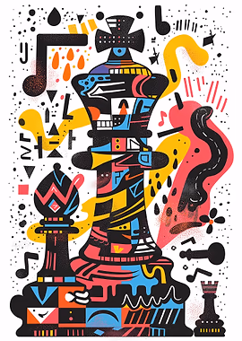 Chess King &mdash; Mancave metal poster