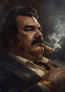 Cigarillo Charisma &mdash; Mancave metal poster