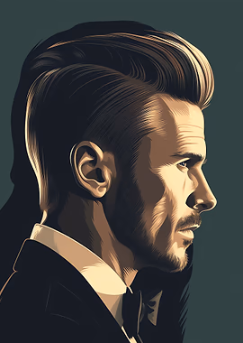 David Beckham &mdash; Mancave metal poster