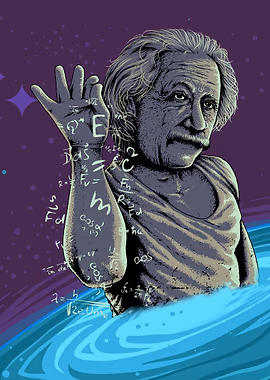 Salt Einstein &mdash; Mancave metal poster