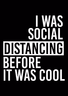 Social Distancing &mdash; Mancave metal poster