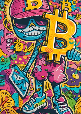 Cool Bitcoin &mdash; Mancave metal poster
