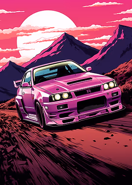 Sleek Cars metal poster collection
