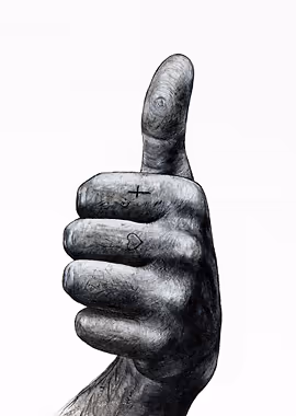 Thumbs up &mdash; Spotlight metal poster