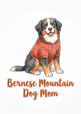 Bernese Mountain Dog Mom &mdash; Spotlight metal poster