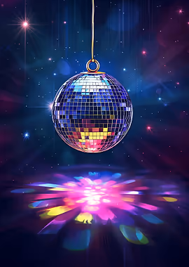 Disco Elegance &mdash; Spotlight metal poster