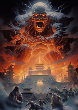 Demonic Threat Over City &mdash; Spotlight metal poster