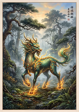 The Last Kirin - Sacred Beast of a Forgotten Age &mdash; Spotlight metal poster