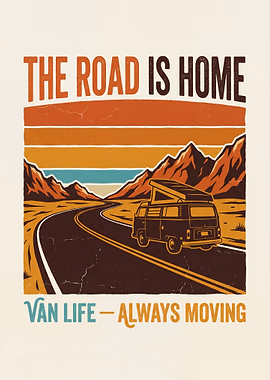 Van Life Road Trip &mdash; Spotlight metal poster