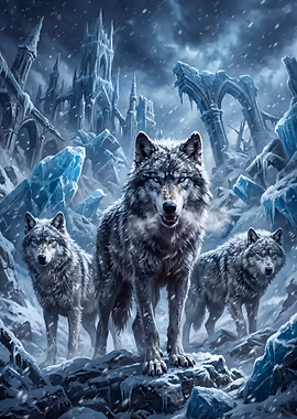 Wolves of the Winter Court &mdash; Spotlight metal poster