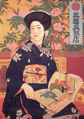 Japanese Vintage Advert &mdash; Vintage Japanese metal poster