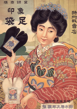 Japanese Vintage Advert &mdash; Vintage Japanese metal poster