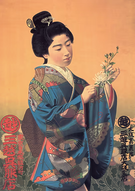 Japanese Vintage Advert &mdash; Vintage Japanese metal poster